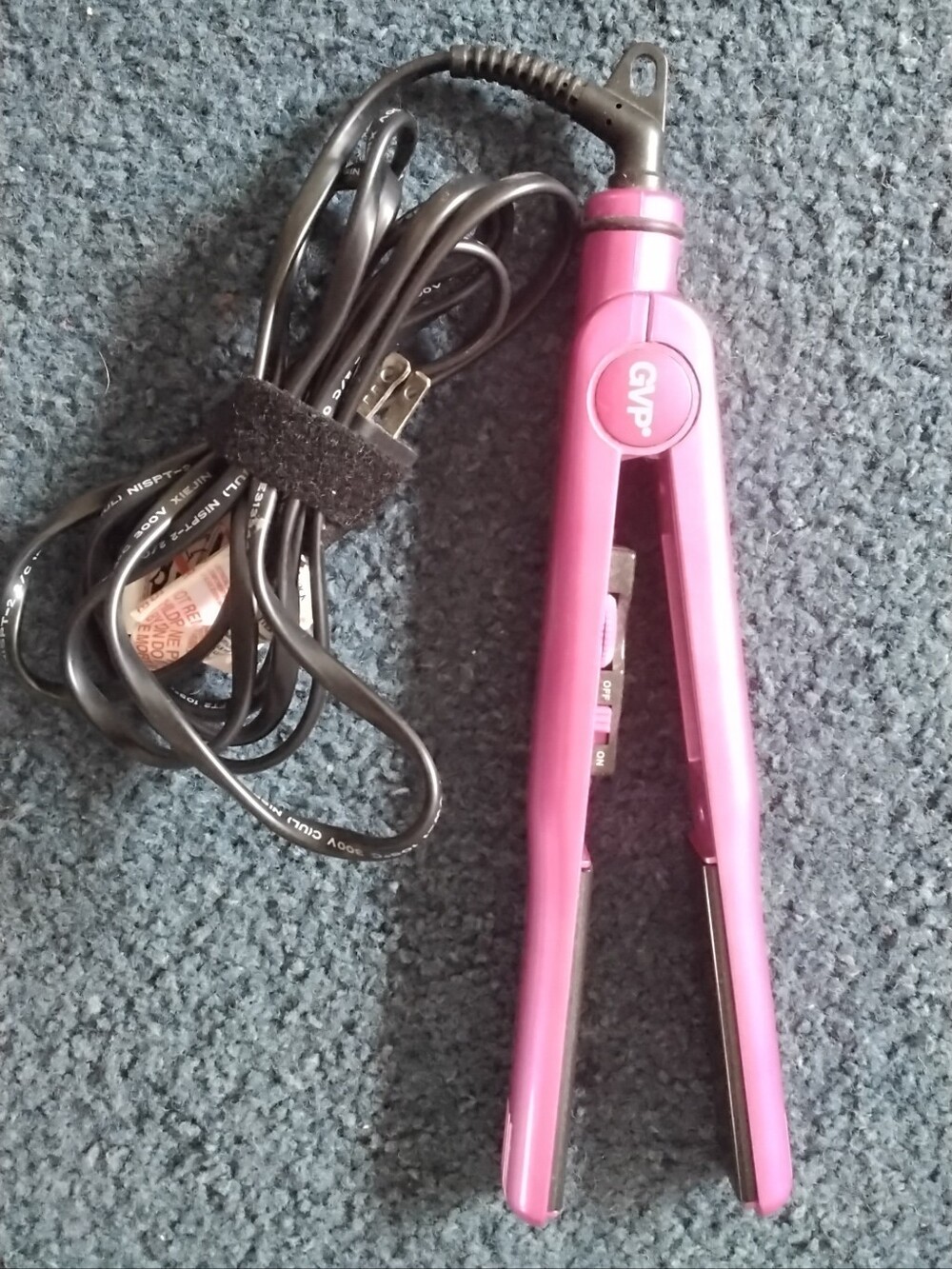 GVP Pink Mini Hair Straightener - Compact Travel Flat Iron
